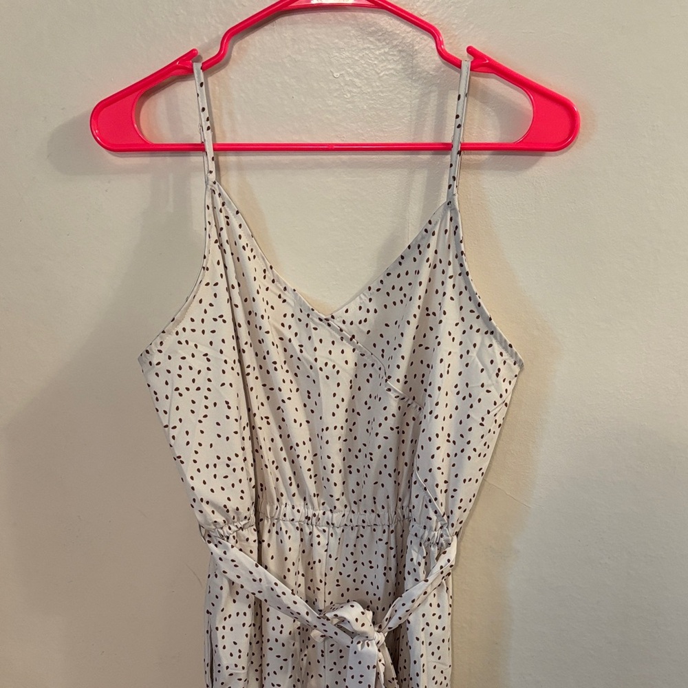 Polka Dot Cropped Jumpsuit